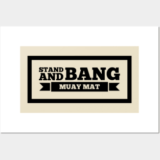 Stand and Bang Muay Mat Design Posters and Art